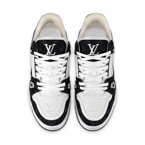 louis vuitton trainers black white|marble louis vuitton trainers.